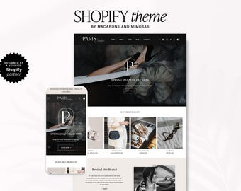 Minimal Premium  Shopify Theme Template for Boutique Ecommerce - Mobile Responsive, Easy Design & Setup