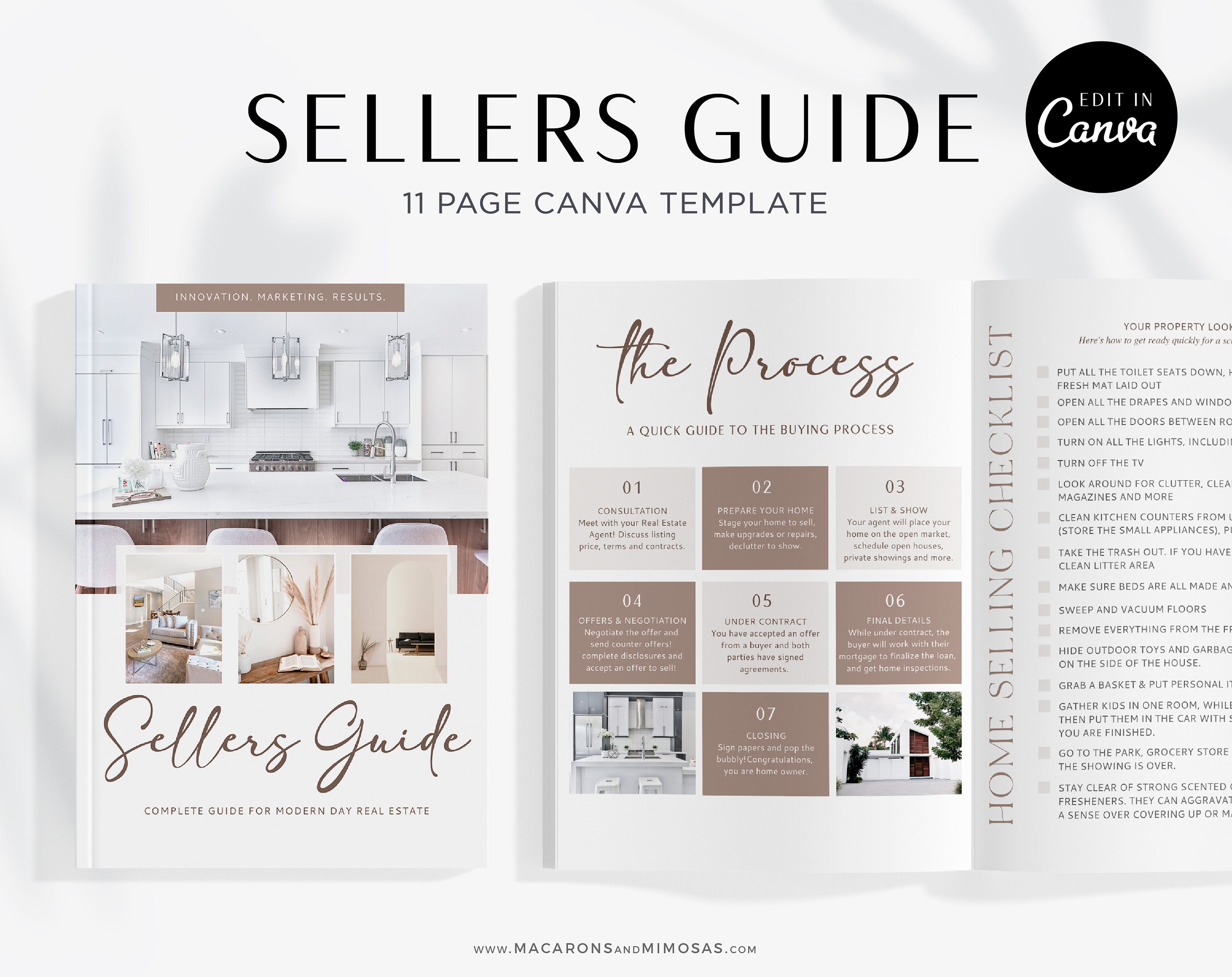 Pre Listing Packet for Realtors, Real Estate Packet Presentation Canva,  Home Seller Welcome Kit Guide Template and Listing Checklist Guide 