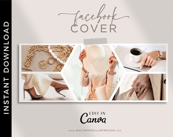 Facebook Cover Template Canva Facebook Timeline Banner Photo Etsy