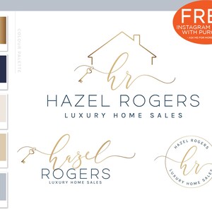 Real Estate Logo Realtor Logo Design House Logo Watermark - Etsy