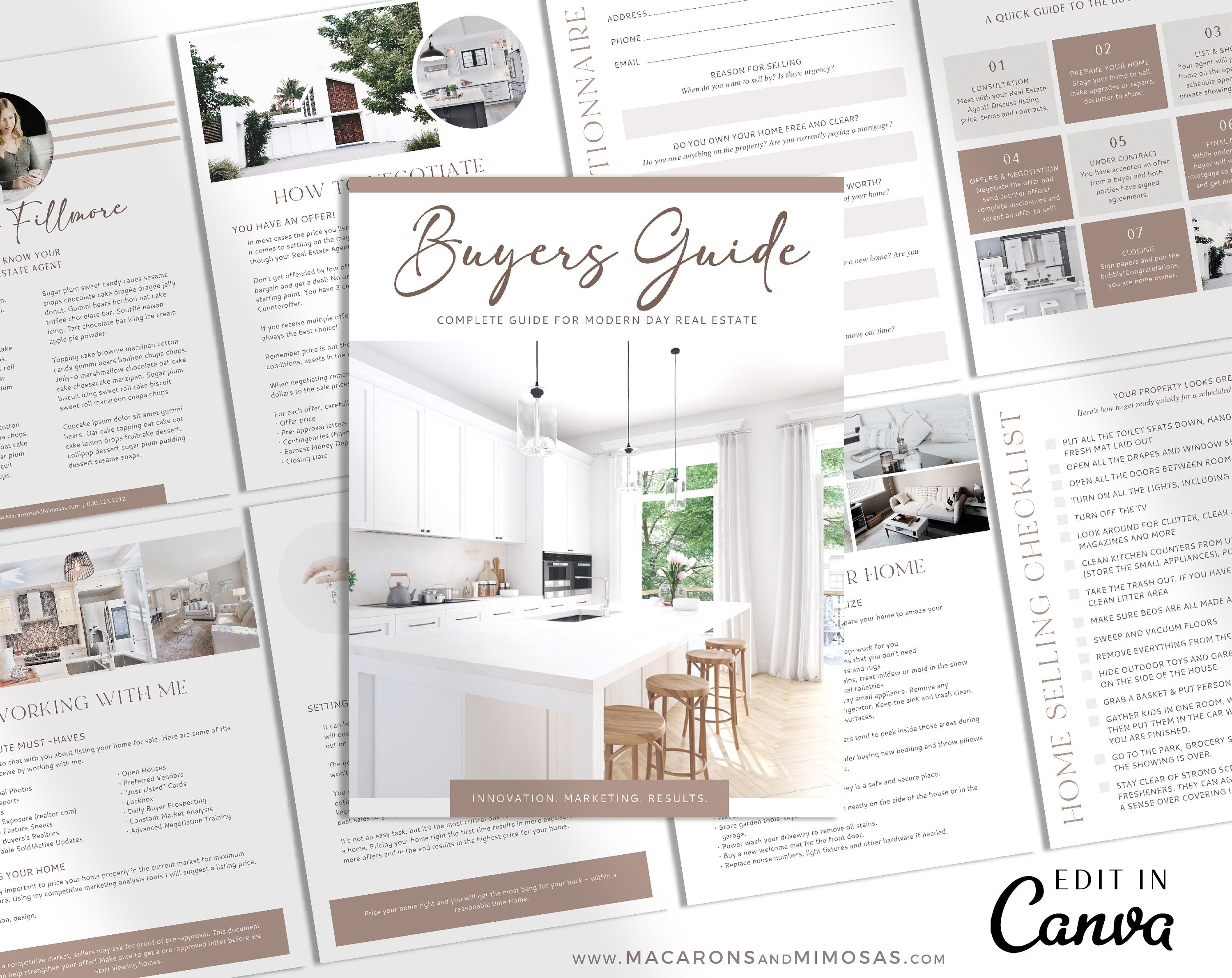 Editable Buyers Packet, Real Estate Buyers Guide Template, Real Estate ...