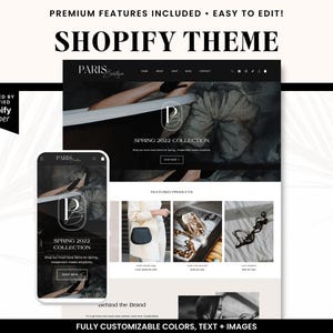 Minimal Premium  Shopify Theme Template for Boutique Ecommerce - Mobile Responsive, Easy Design & Setup