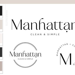 Logo Design Business Logo Package, Photography Branding Kit Logo, Premade Shopify Logos, Modern Boutique Shop Branding, Coach Logo MA01