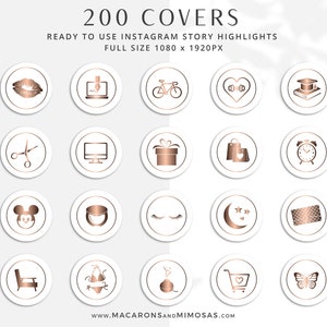 200 Instagram Story Highlight Icons Instagram Cover Icons for - Etsy