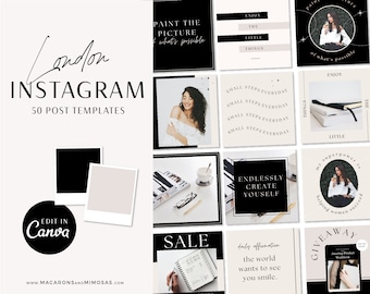 Luxe Instagram Post Templates for Canva, Modern Instagram Feed Engagement Marketing Booster, Creative Quotes for Coach LD01