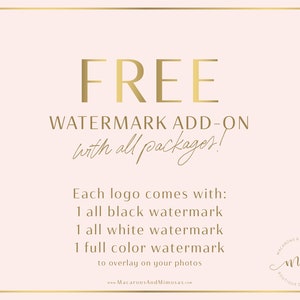 Premade Branding Kit, Photography Logo Set Watermark, Handwritten initials, Gold Initials Signature / Rose Gold Logo Design Stamp Logo 55 image 3