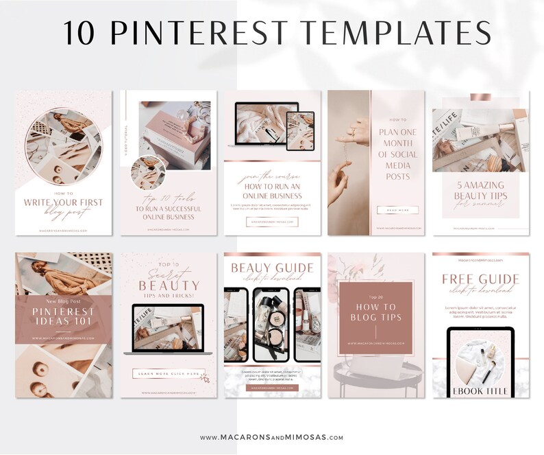Instagram Post Templates Canva Rose Gold and Pink Instagram | Etsy