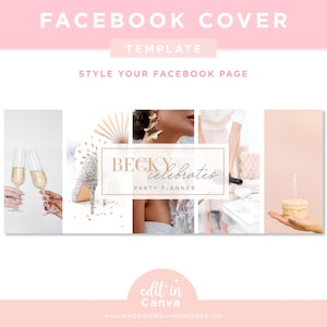Canva Facebook Cover, Photography Timeline Template, Website Blog Header Photographer Collage, Real Estate Agent Social Media banner