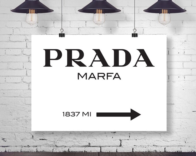 Prada Marfa Instant Download Wall Poster Print 8x10 / 5x7 | Etsy