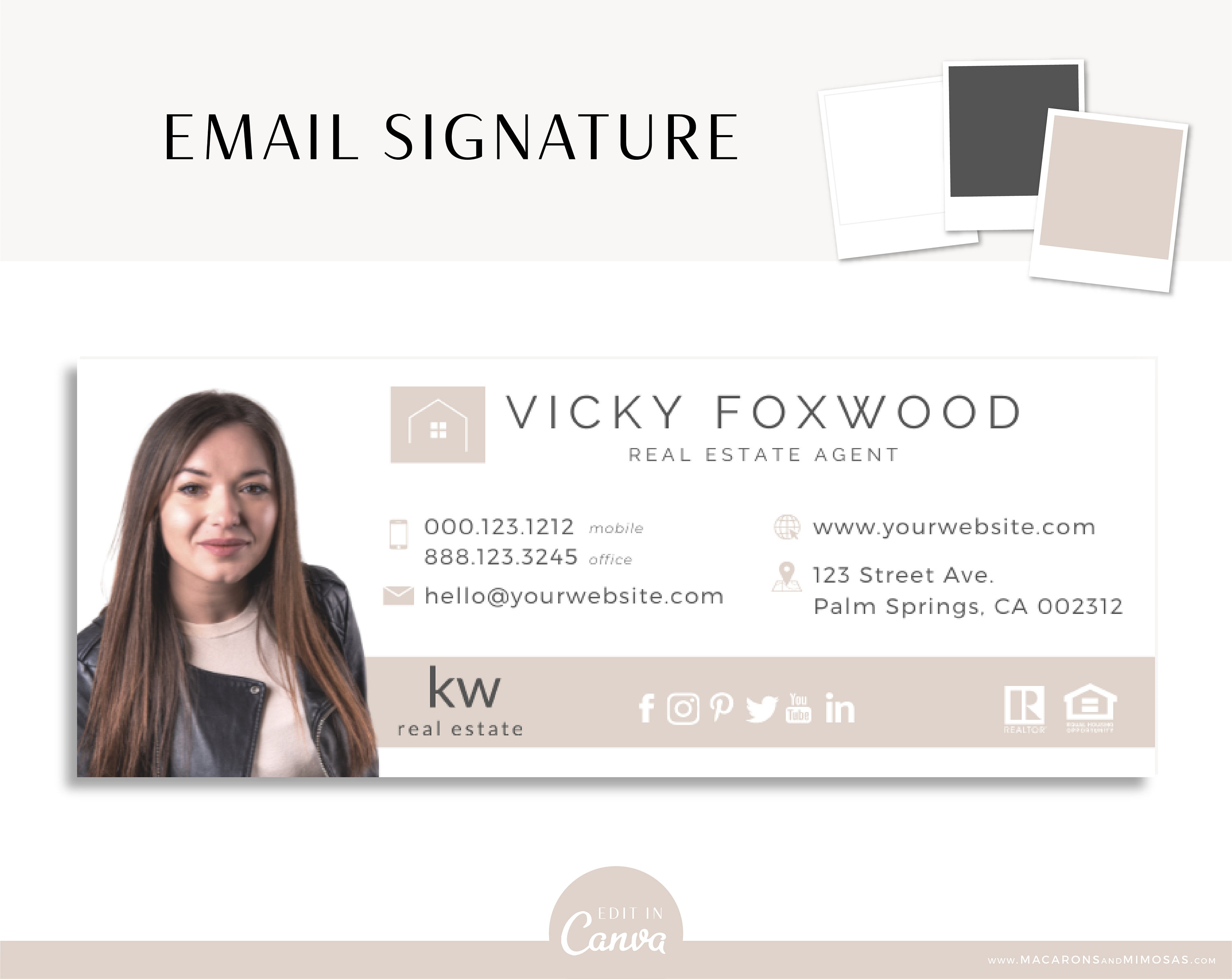 Email Signature Design Logo Template Best Seller Interior - Etsy