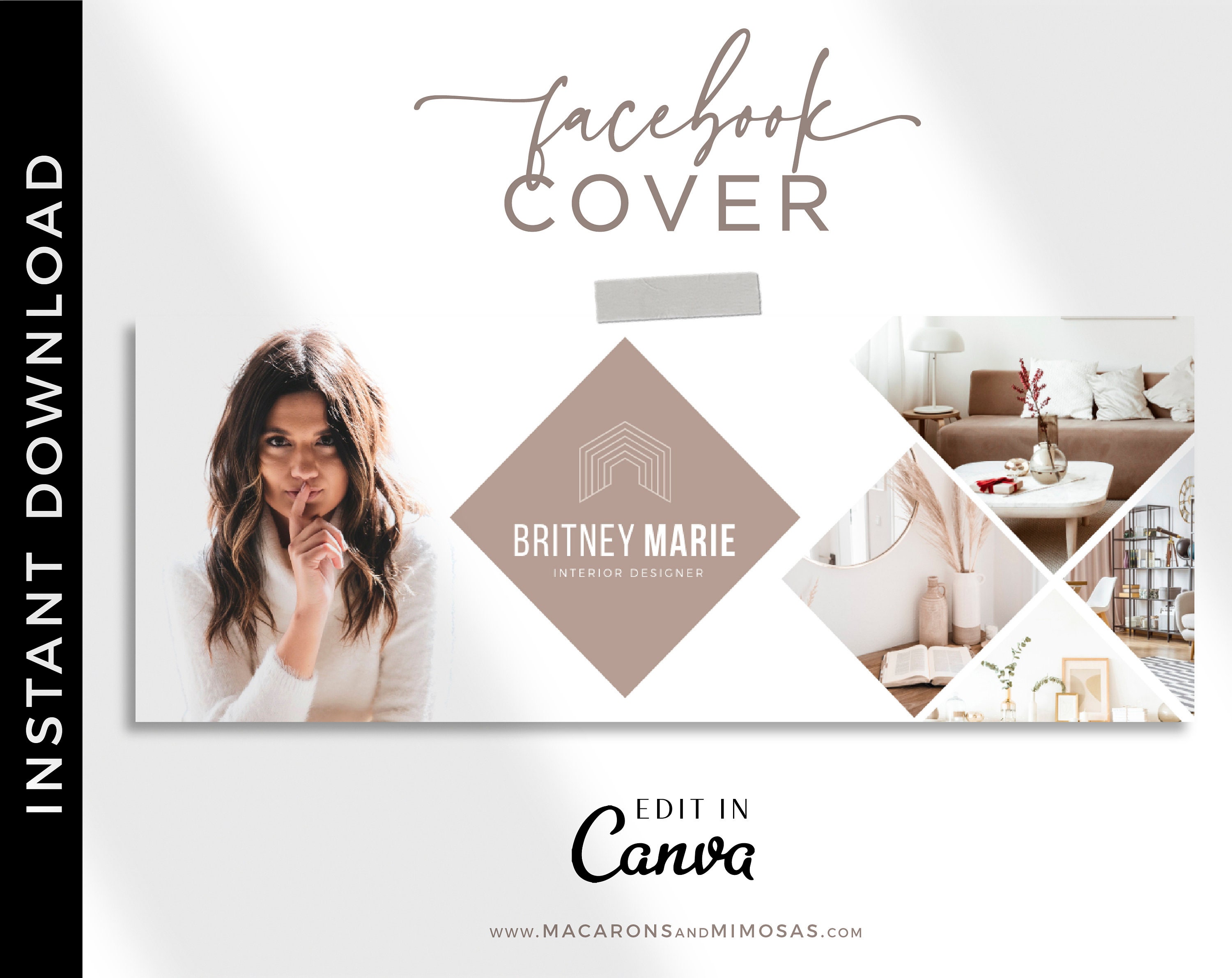 Real Estate Agent Facebook Cover Canva Facebook Template for - Etsy