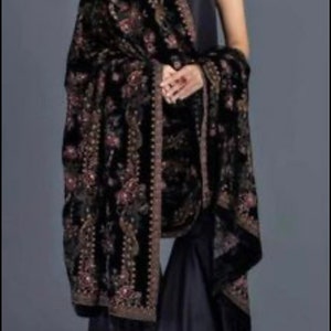 Very pretty and graceful velvet shawls