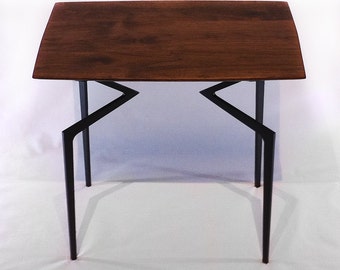 Walnut Side Table//Modern//Scandinavian//Mid-Century// Design Influence.  Perfect Beside Your Favorite Chair Or Sofa!