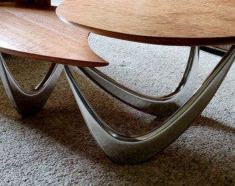 Modern Coffee Table//Model YY Coffee Table//Two Levels//Three Legs//A Completely Custom Piece For The Discerning Home!