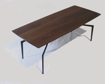 Walnut Coffee Table//Modern//Danish//Mid-Century//Design Influence.  Clean Design Compliments Your Sofa!