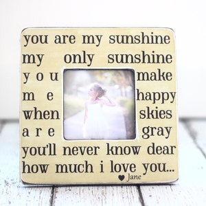 Mom Mother Gift Personalized Picture Frame Mom Mum Mother Grandma Nana Nanny Yaya Gigi Gift You Are My Sunshine