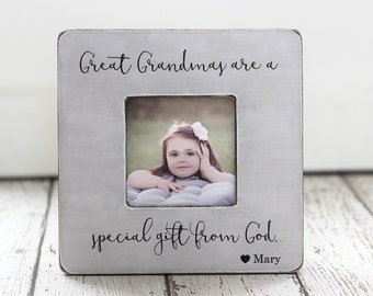 Great Grandmas are a Special Gift From God Personalized Great Grandma Picture Frame GIFT