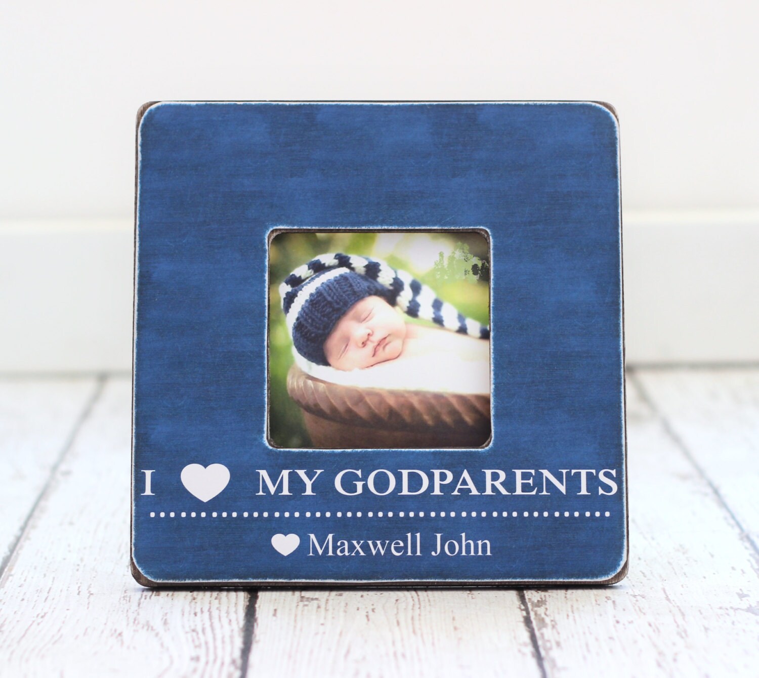 Cadeau de Noël Pour Les Parrains et Marraines Parrain Marraine Cadeau Personnalisé Baptême Cadre Pho