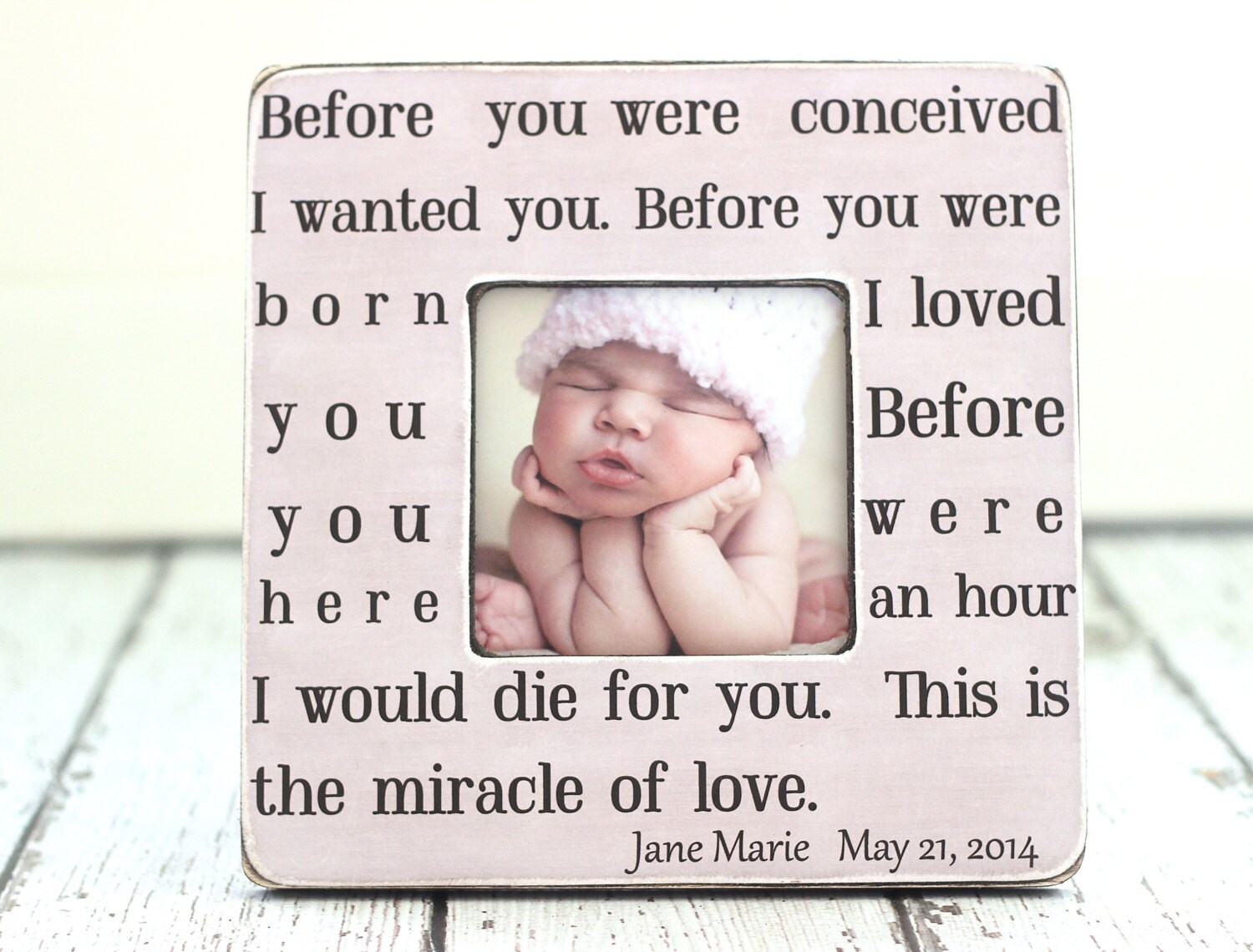 Personalized Baby Gift Shower Picture Frame New 50