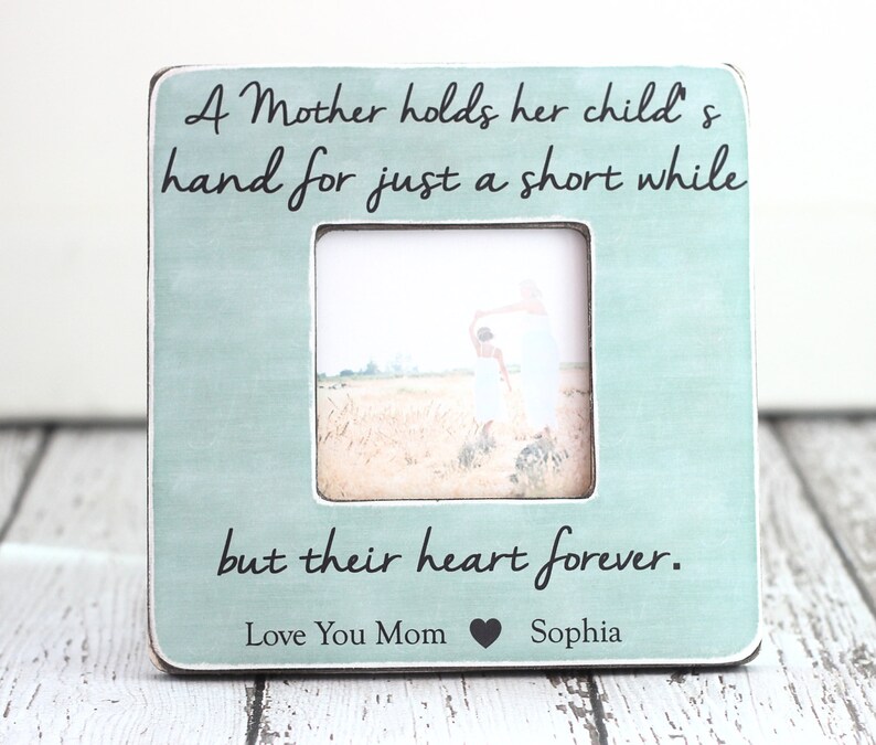 Mom Gift Personalized Picture Frame Mum Custom E Image 0