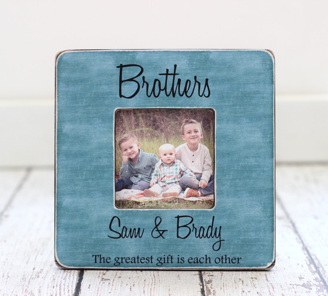 Brothers Picture Frame GIFT Personalized Brothers Frame Best Etsy
