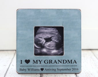 Pregnancy Announcement for Grandma Grandmother Baby Coming Soon First Mothers Day as Grandma GIFT Ultrasound Frame