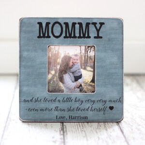 Mom Frame Little Boy Mother Son Quote Personalized Picture Frame GIFT for Mom Mother
