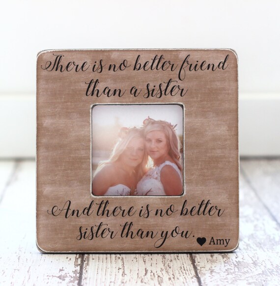 shabby vintage chic Sister in law  photo frame personalised christmas gift 