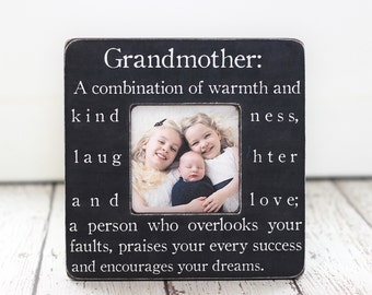 Grandma Grandmother Gift Personalized Quote Frame from Grandchild Grandchildren Granddaughter Grandson