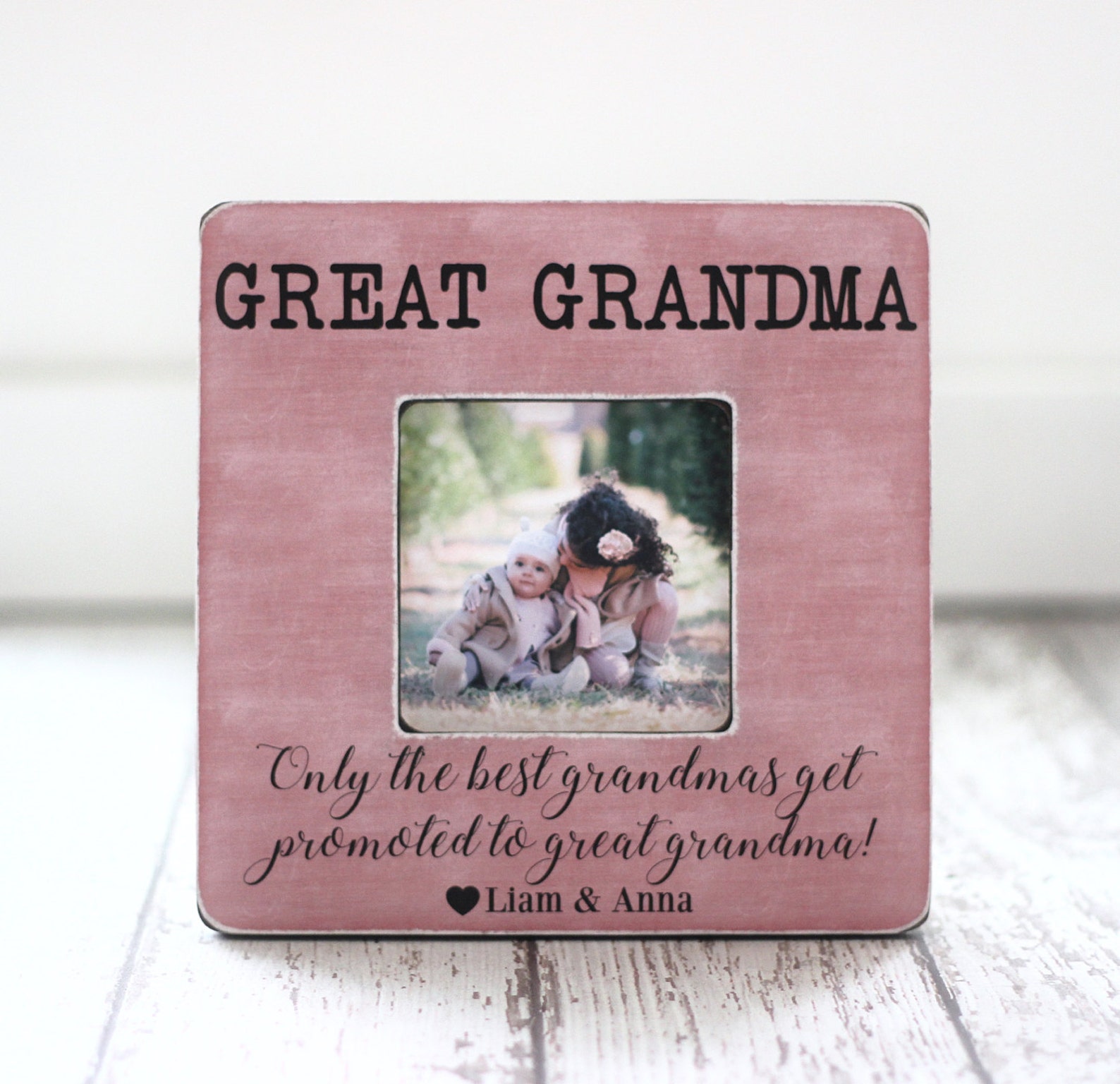 Great Grandma Grandmother Gift Personalized Picture Frame Only Etsy