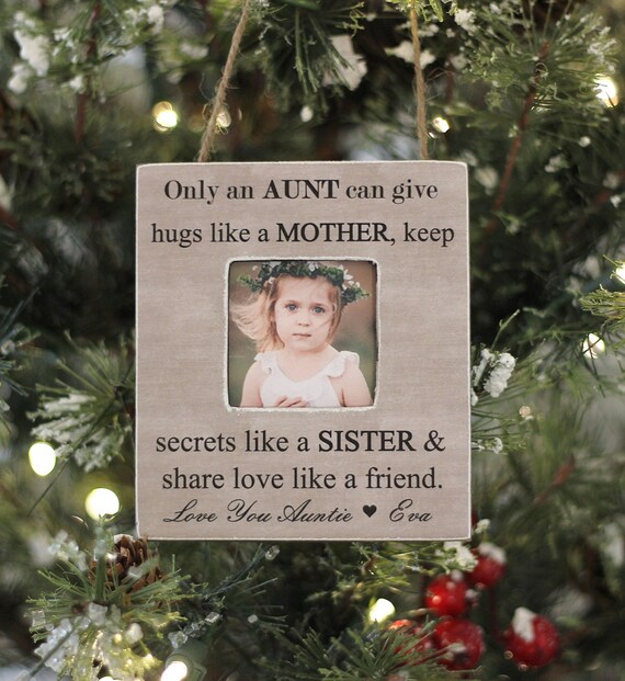 Regalo Natale Zia.Regalo Di Natale Per Zia Zia Personalizzati Foto Ornamento Da Etsy