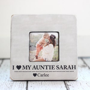 Aunt Auntie Personalized Gift I Love My Auntie Picture Frame Niece Nephew