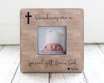 Grandma Grandmother Gift Religious Special Gift From God Personalized Picture Frame Grandmas are a Special Gift