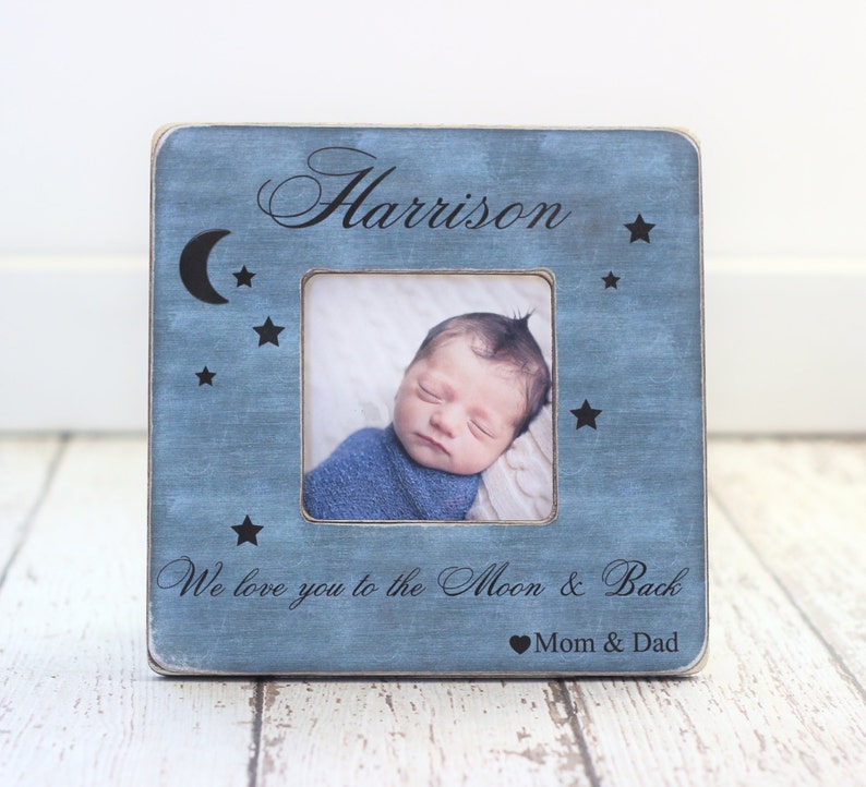 Baby Photo Frame Nursery Decor Gift for New Parents Love You Etsy