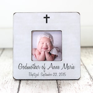Godmother cadeau voor doop gepersonaliseerde Foto Frame peetouders peetvader God kind doop geschenk