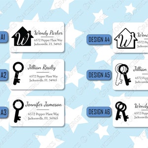 Real Estate Return Address Labels 2.25&quot; x 1.25&quot;