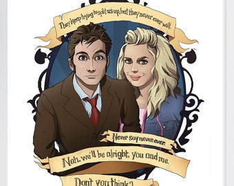 The Doctor and Rose [Doctor Who] Print