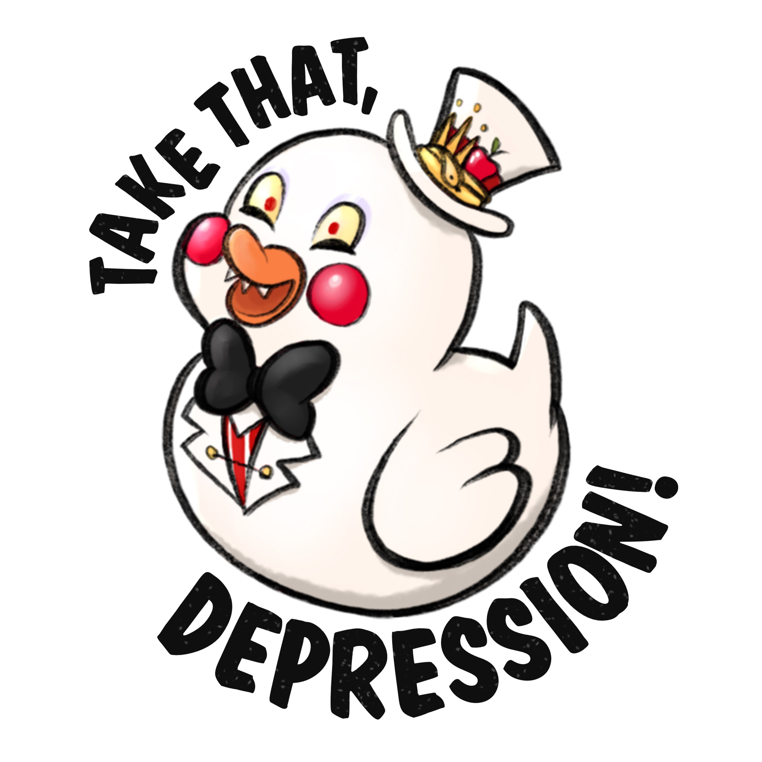 Take That, Depression! [hazbin Hotel] STICKERS - Etsy