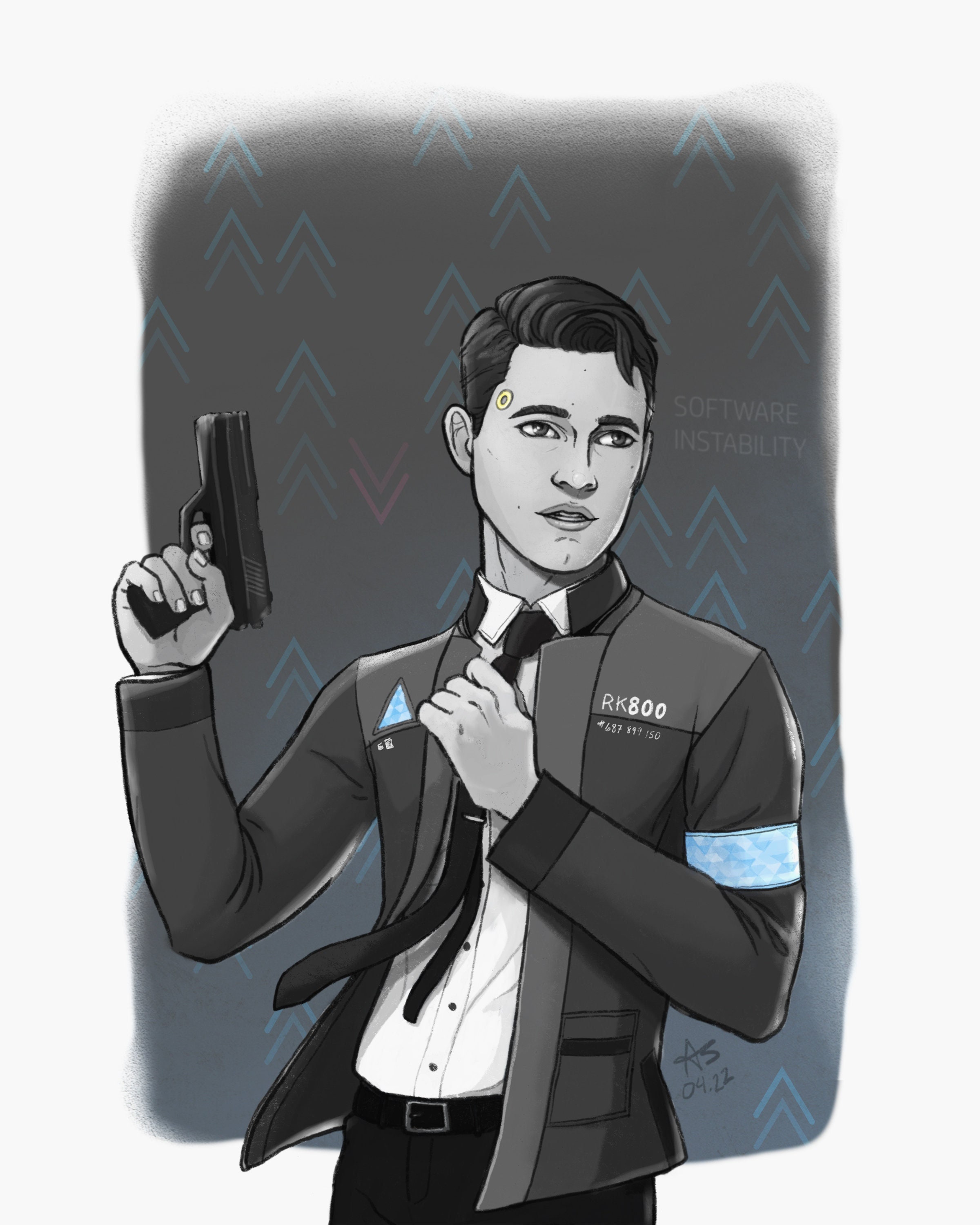 Connor RK800 [detroit: Become Human] Prints - Etsy