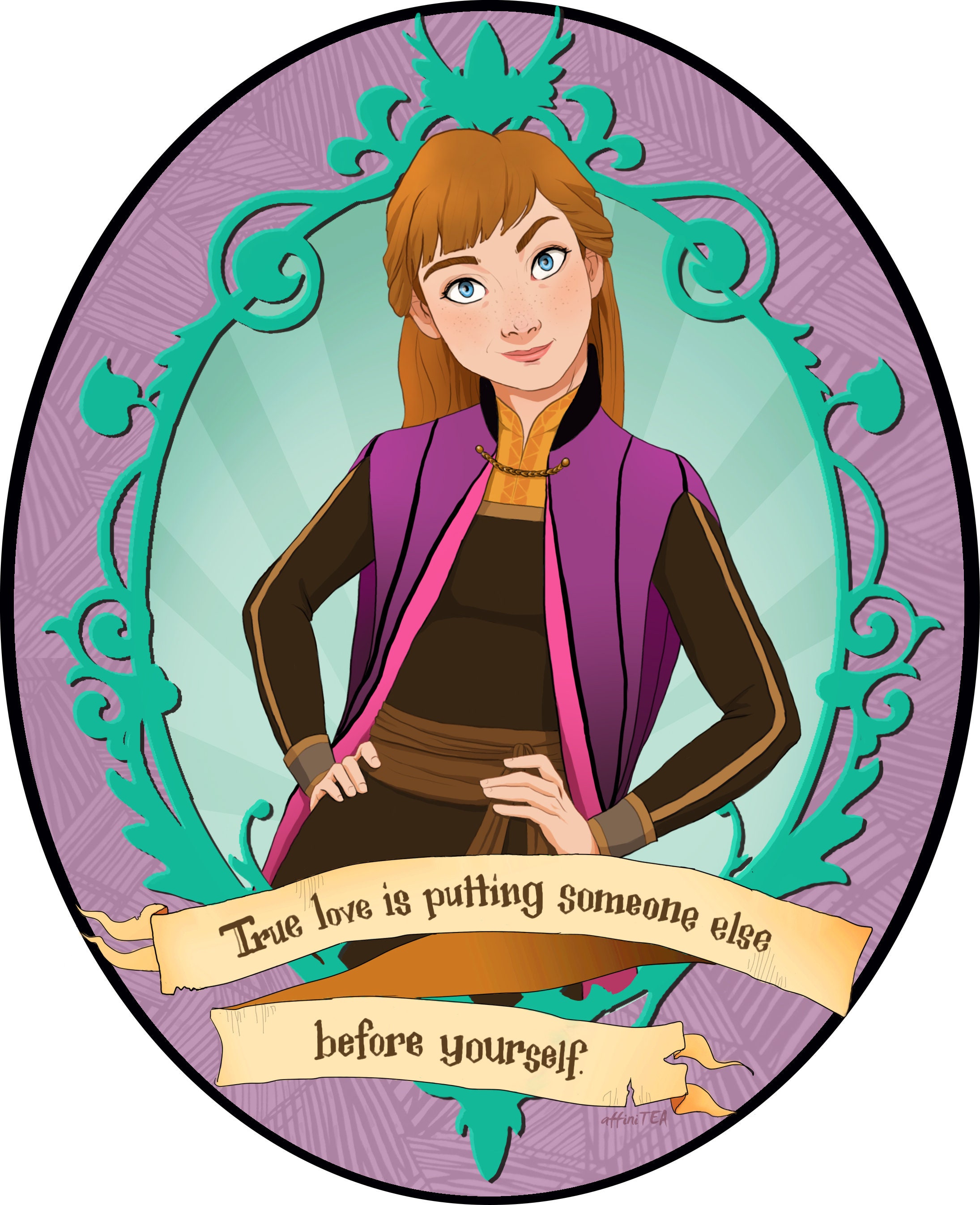 Anna Inspired [frozen] STICKERS - Etsy