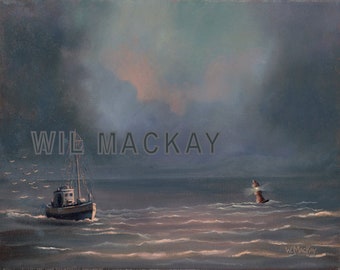 The ' Little Joe' Coming In   Giclee print by Wil MacKay