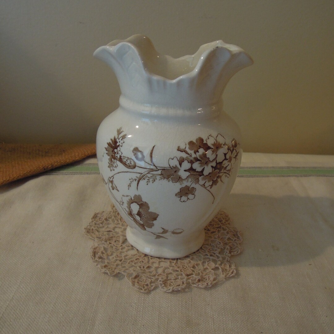 Vintage Alfred Meakin Pottery Vase / Ross Made in England / Etsy