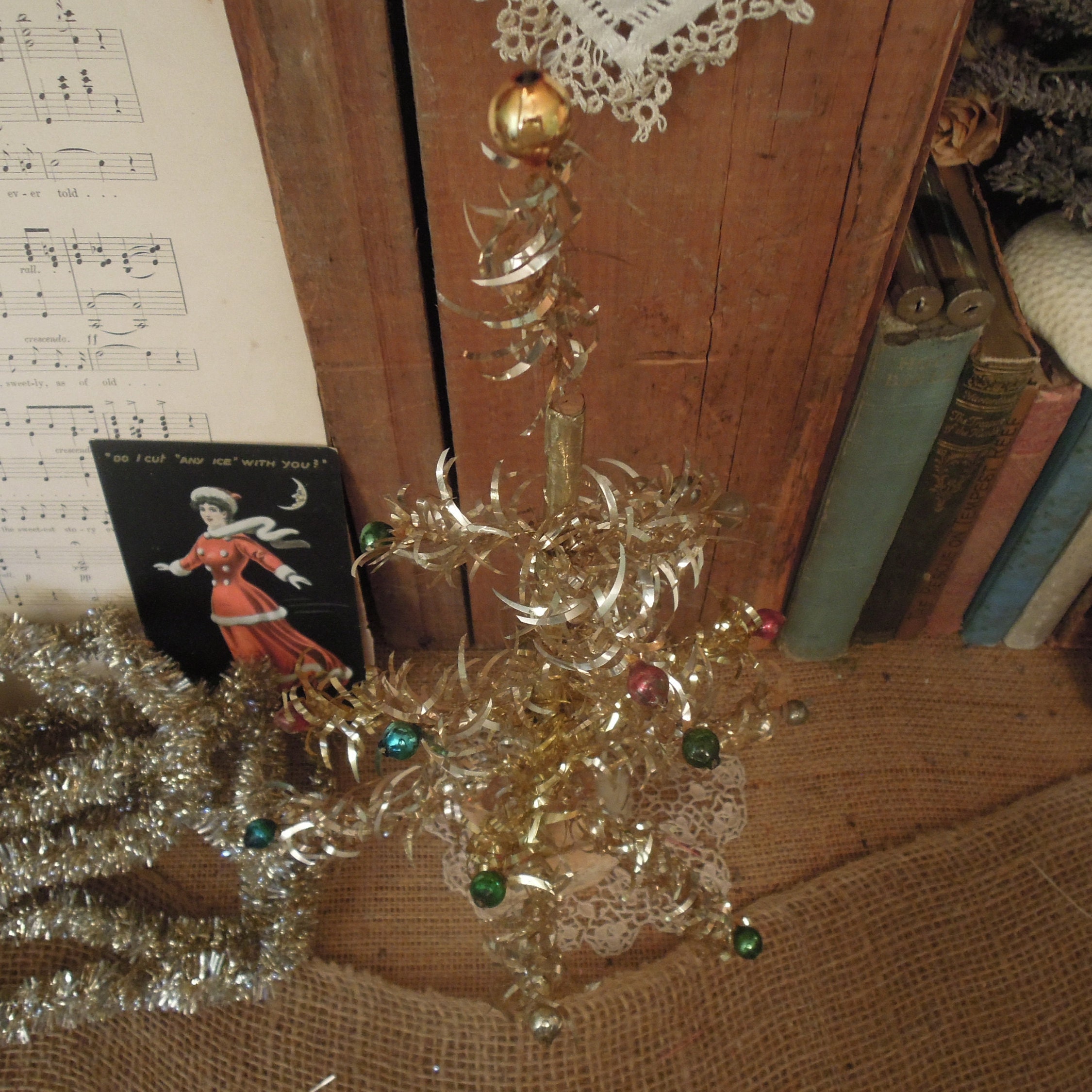 Vintage Gold Christmas Tree 