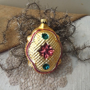 Vintage Christmas Ornament / German Ornament / Vintage Glass Christmas Tree Ornament