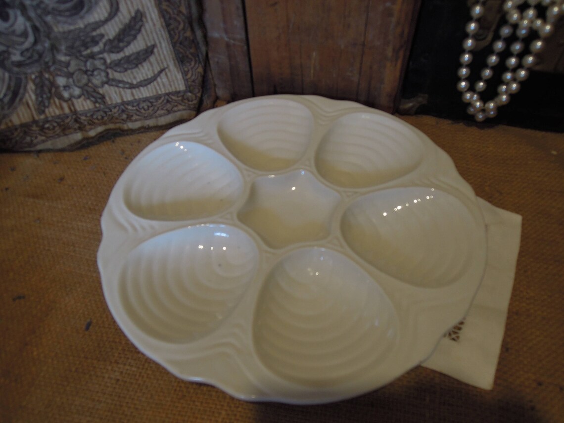 Vintage Oyster Plate / Vintage Oyster Serving Plate / Hall Etsy