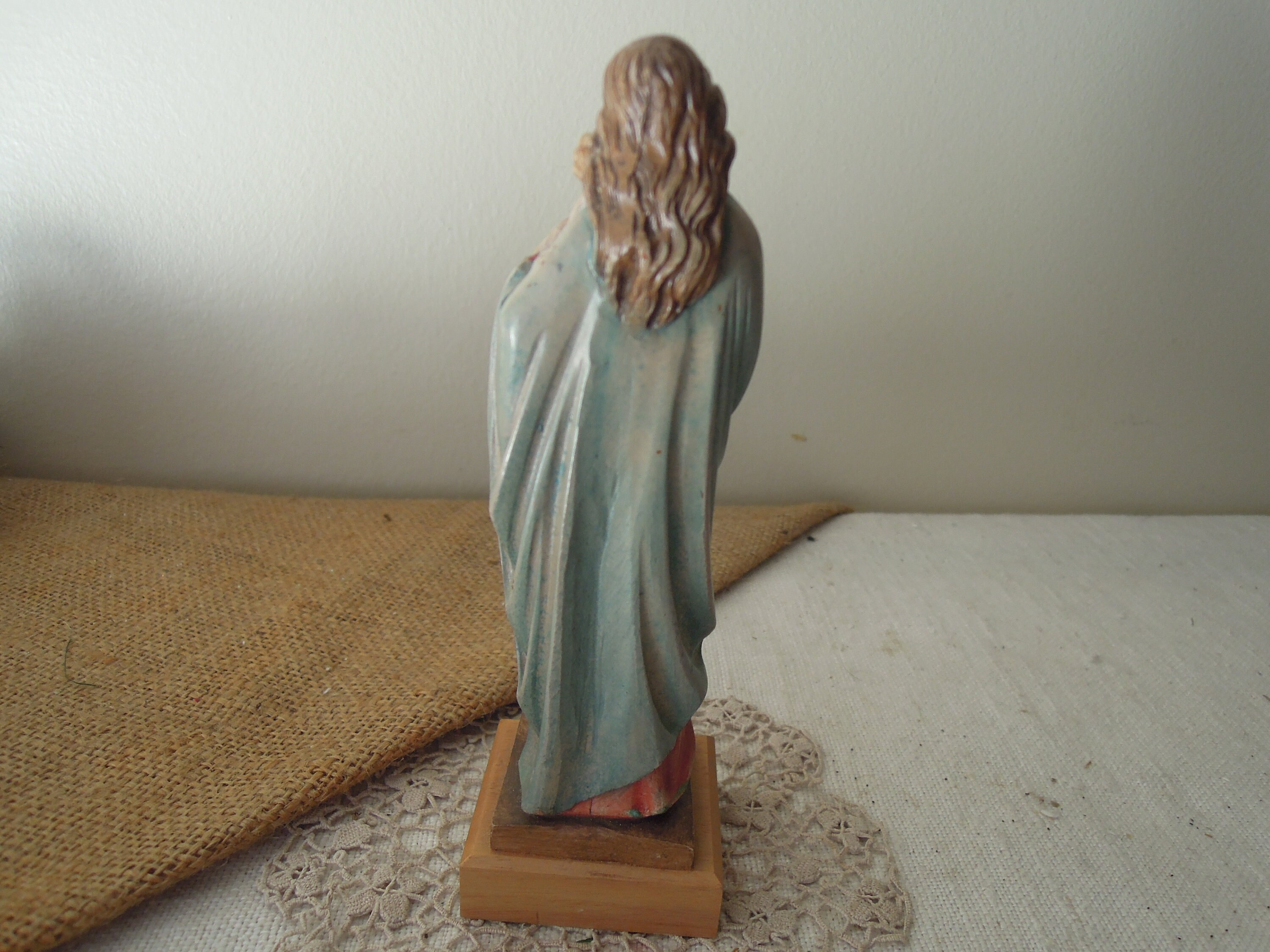 アンリ人形聖母子像 木彫り