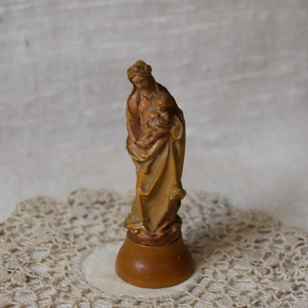 Vintage Mary Anri / 3" Italian Wood Carved Anri / Hand Carved Wood ...