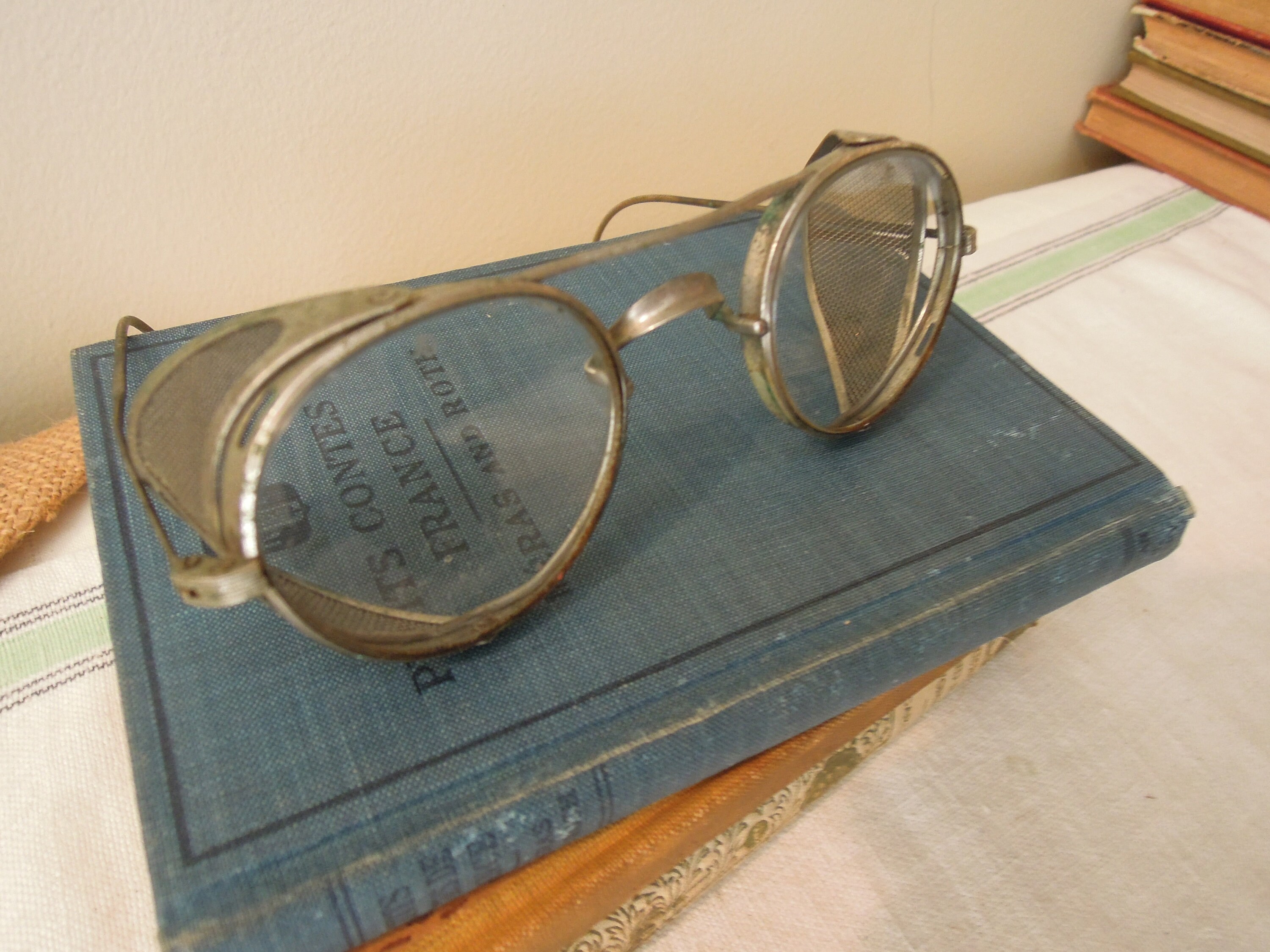 Antique Driving Glasses / Vintage Spectacles / Industrial