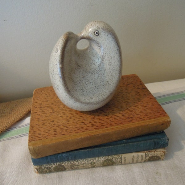 Vintage Mid-Century Keramik Abstrakte Vogel Skulptur / Vintage Zeitgenössische Keramik Vogel