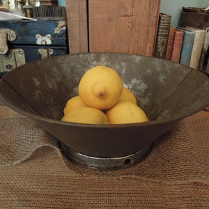 Antique Tin Milk Strainer / Primitive Milk Strainer